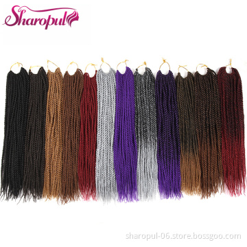 senegalese twist crochet braid 30strands/pack synthetic rope twist braid hair extensions